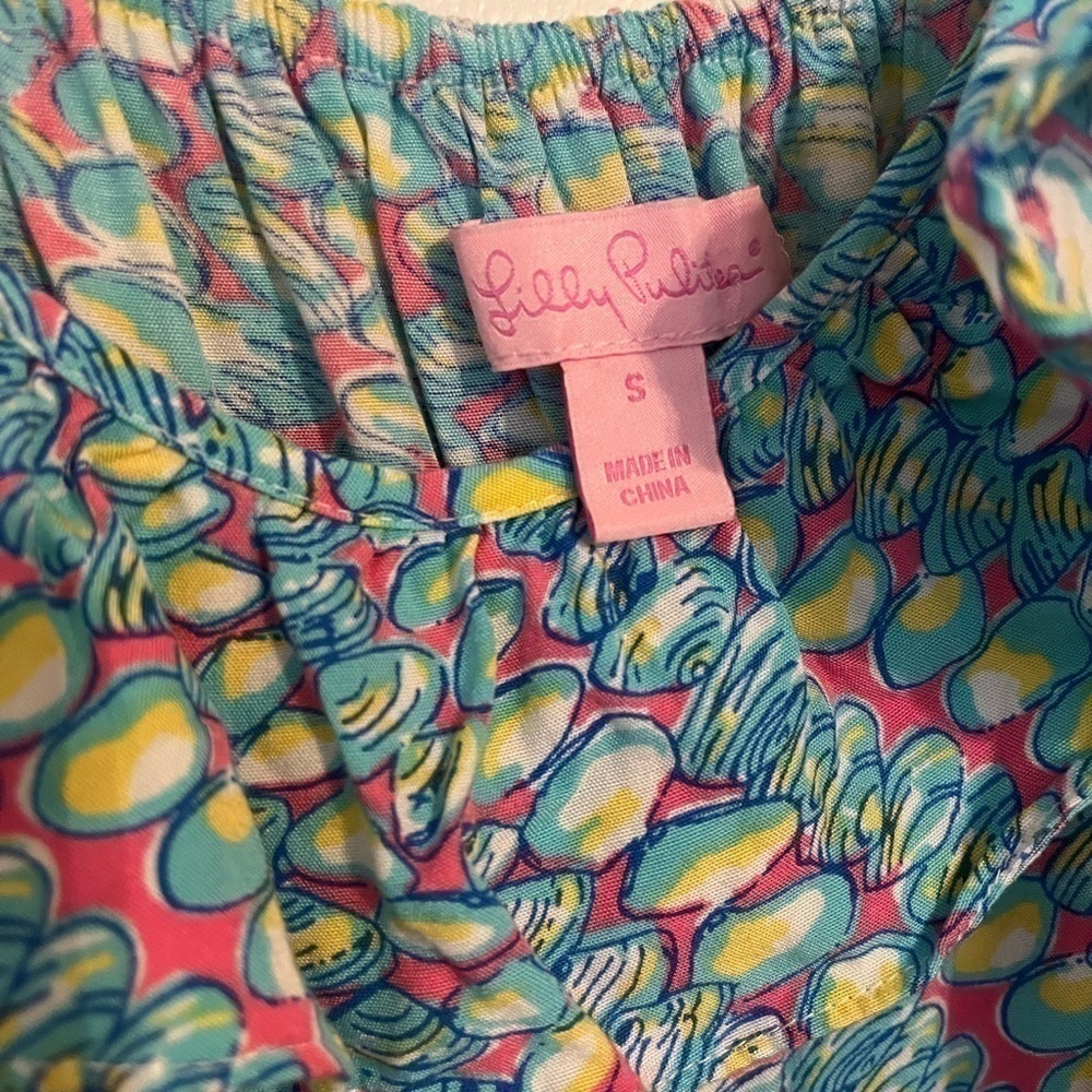 Lilly Pulitzer Size Small Spaghetti Strap Faux Wrap Mini Dress